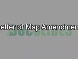 Letter of Map Amendment