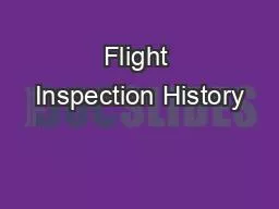 Flight Inspection History