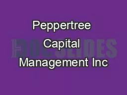 Peppertree Capital Management Inc
