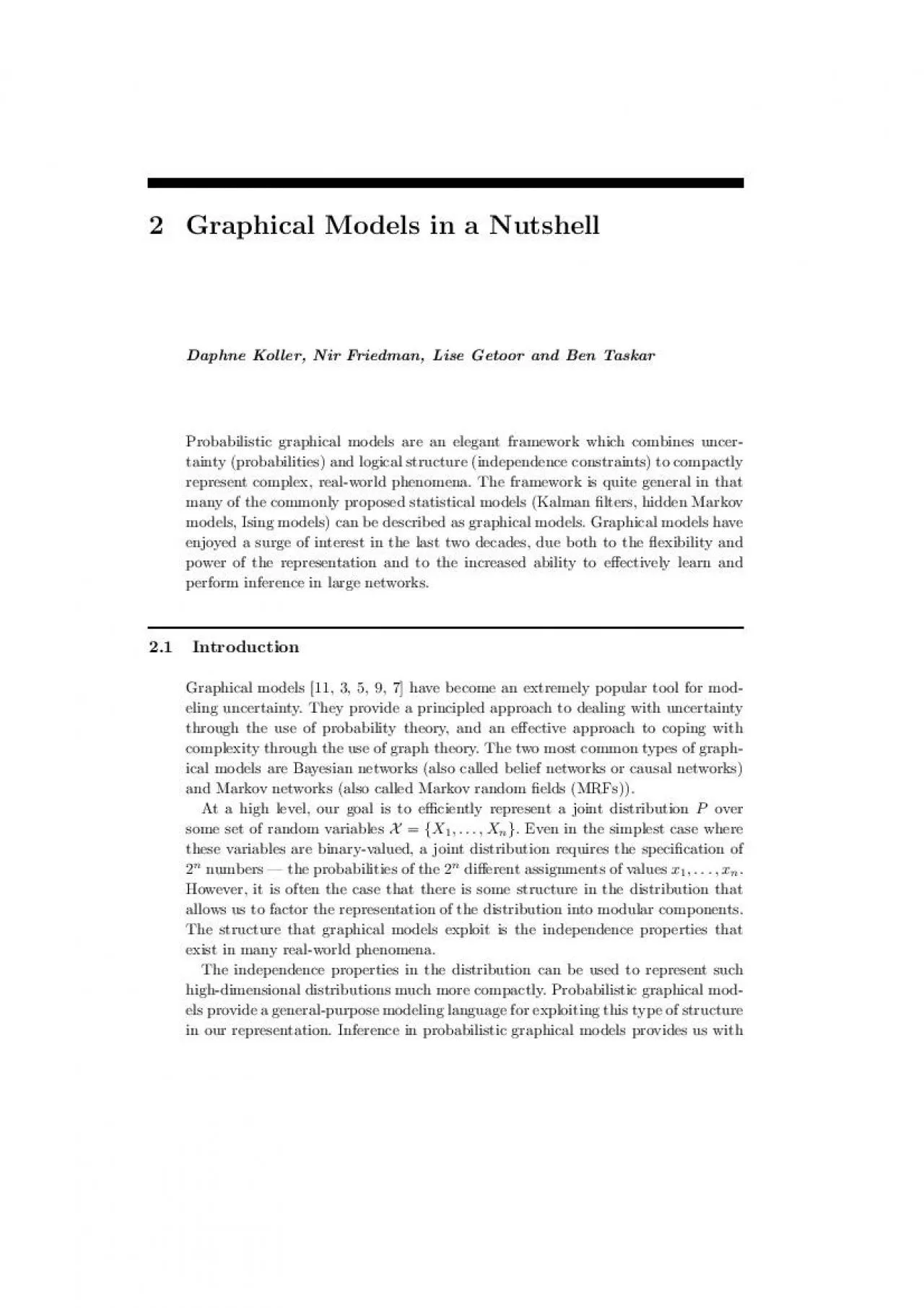 PDF-2GraphicalModelsinaNutshellDaphneKollerNirFriedmanLiseGetoorandBenTask