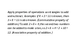 Apply properties of operations as strategies to add