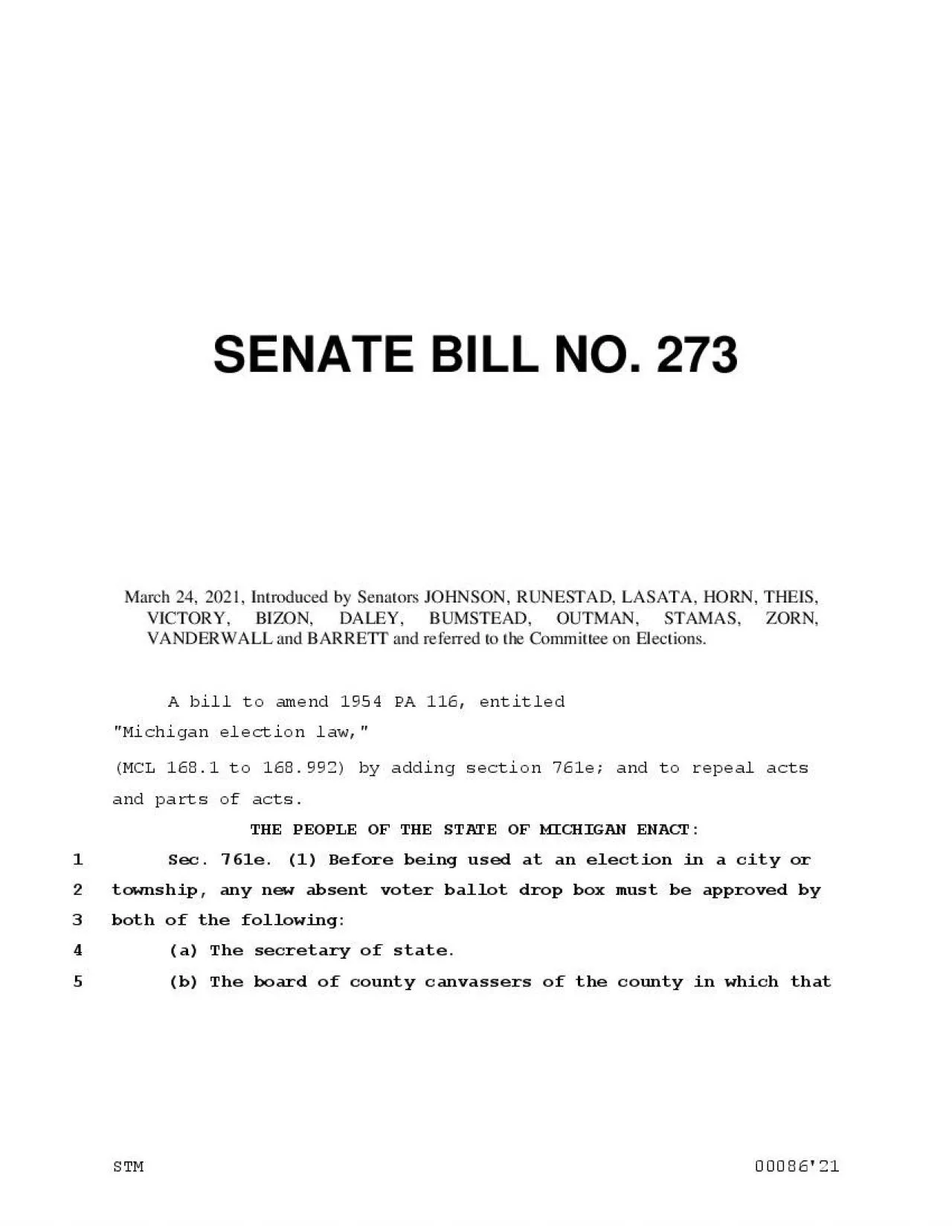 PDF-SENATE BILL NO 273