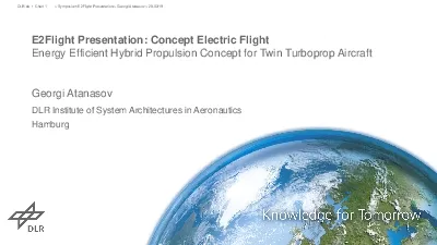 E2Flight Presentation Concept Electric FlightEnergy Efficient Hybrid P