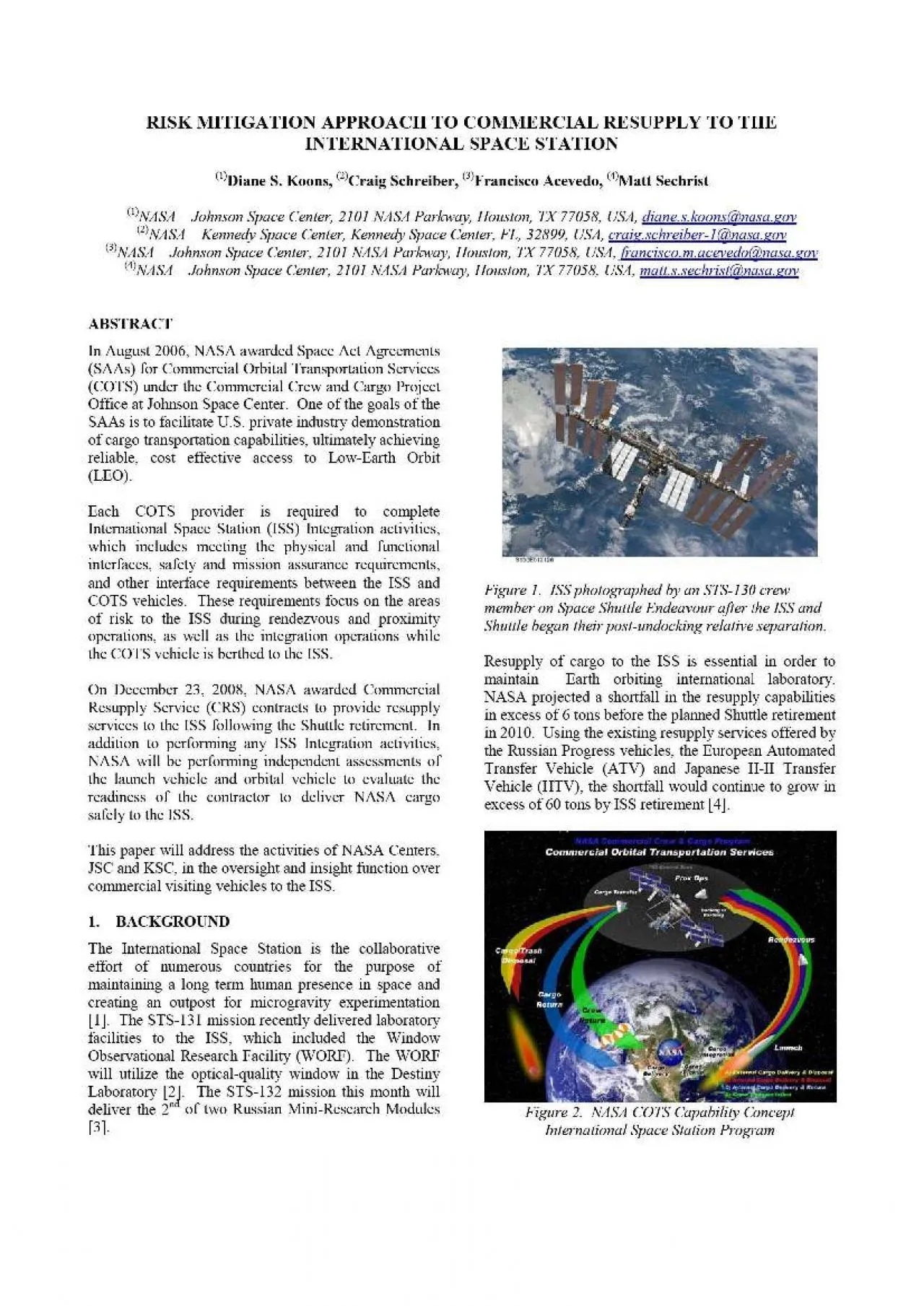 PDF-RISK MITIGATION APPROACH TO COMMERCIAL RESUPPLY TO THE32899 USA craisc