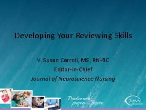 Developing Your Reviewing Skills