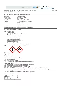 MATERIAL SAFETY DATA SHEET revised 8 July 2011 printed 8 July 2011 Pag