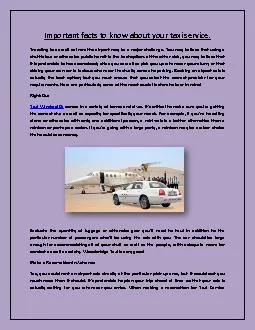 Important facts to know about your taxi service.