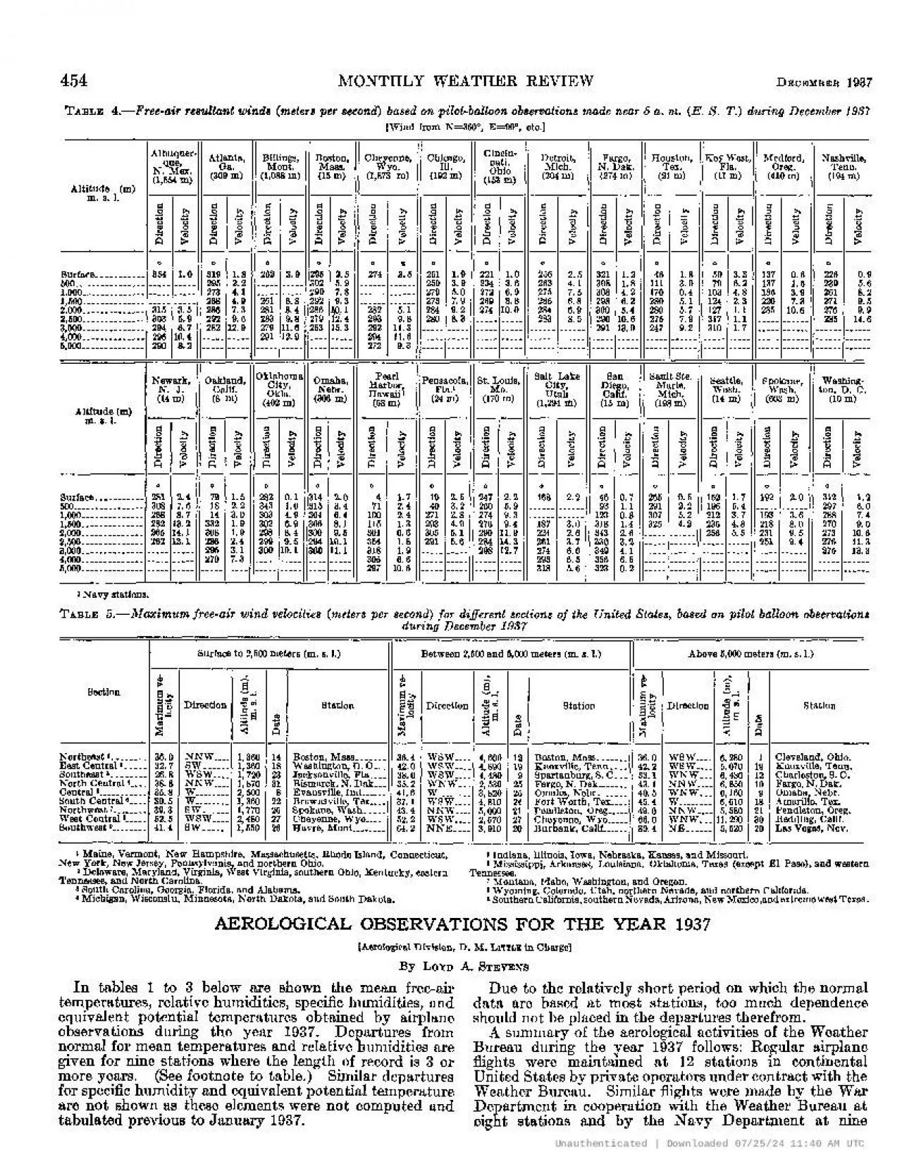 PDF-MONTHLY WEATHER REVIEW 4Freeair resultant second based observations