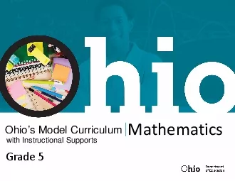OHIO146S MODEL CURRICULUM WITH INSTRUCTIONAL SUPPORTSMathematics