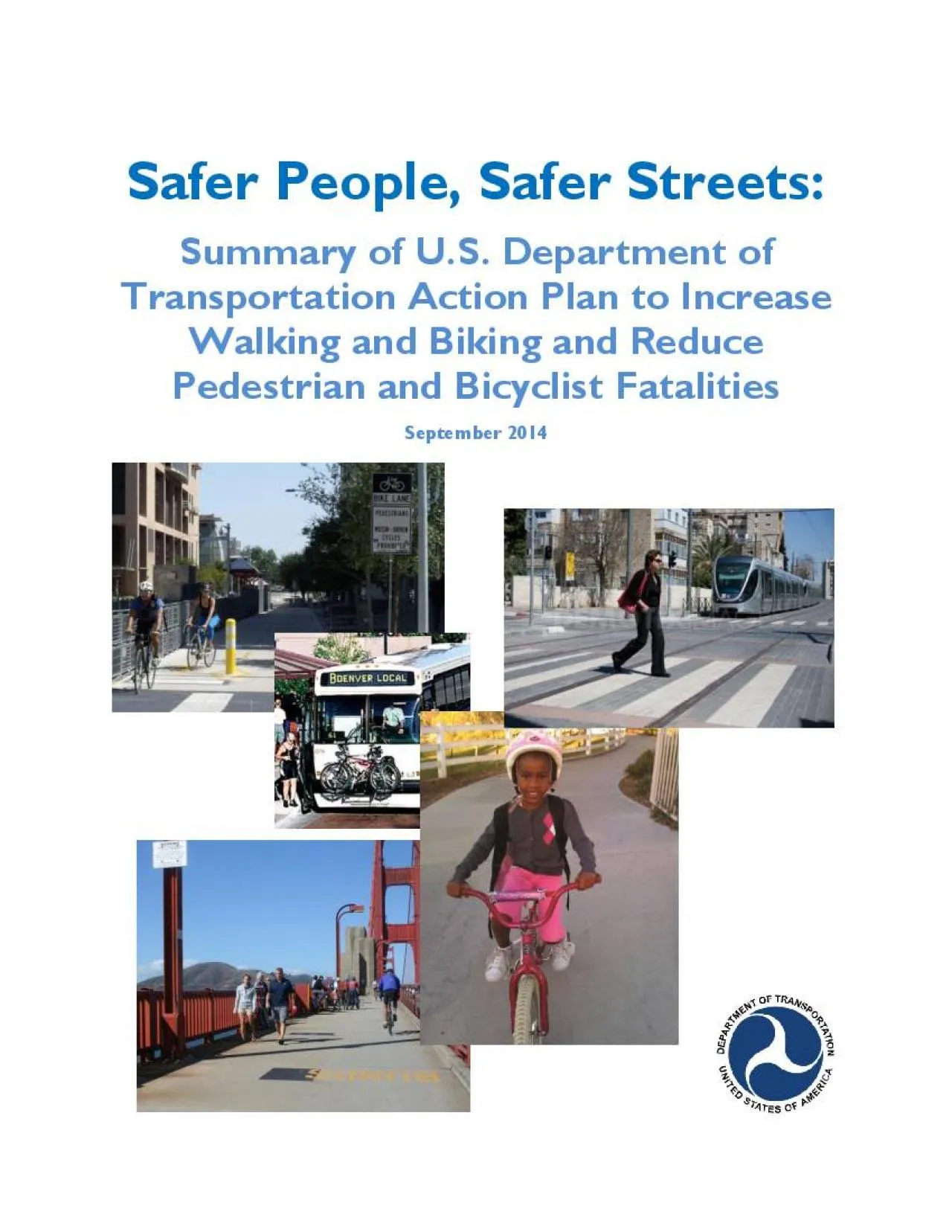 PDF-Summary of US Department of Transportation Action Plan to Increase Wal