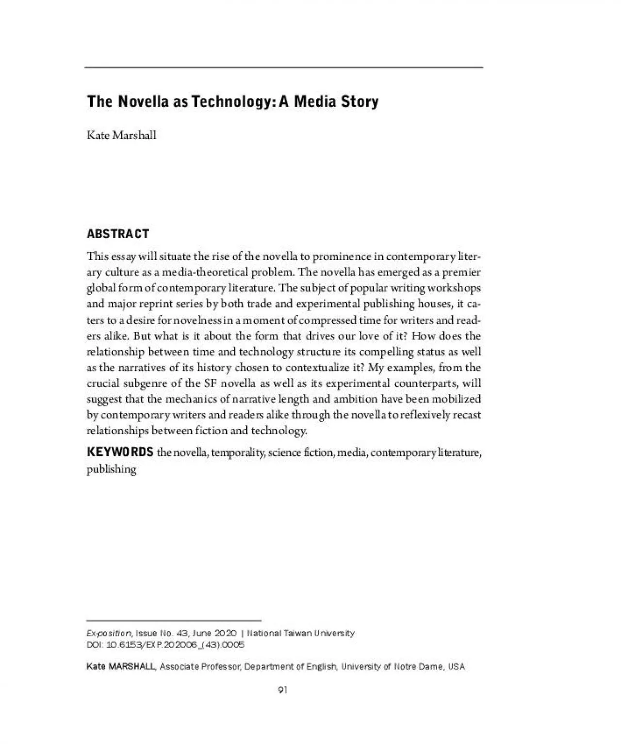 PDF-The Novella as Technology A Media Story Kate MarshallThis essay will s