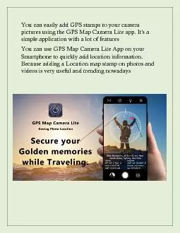 Why you should have gps map camera lite app