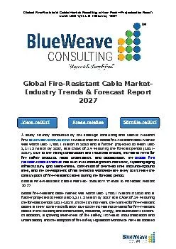 Fire Resistant Cable Market Size, Share, Growth & Forecast 2027