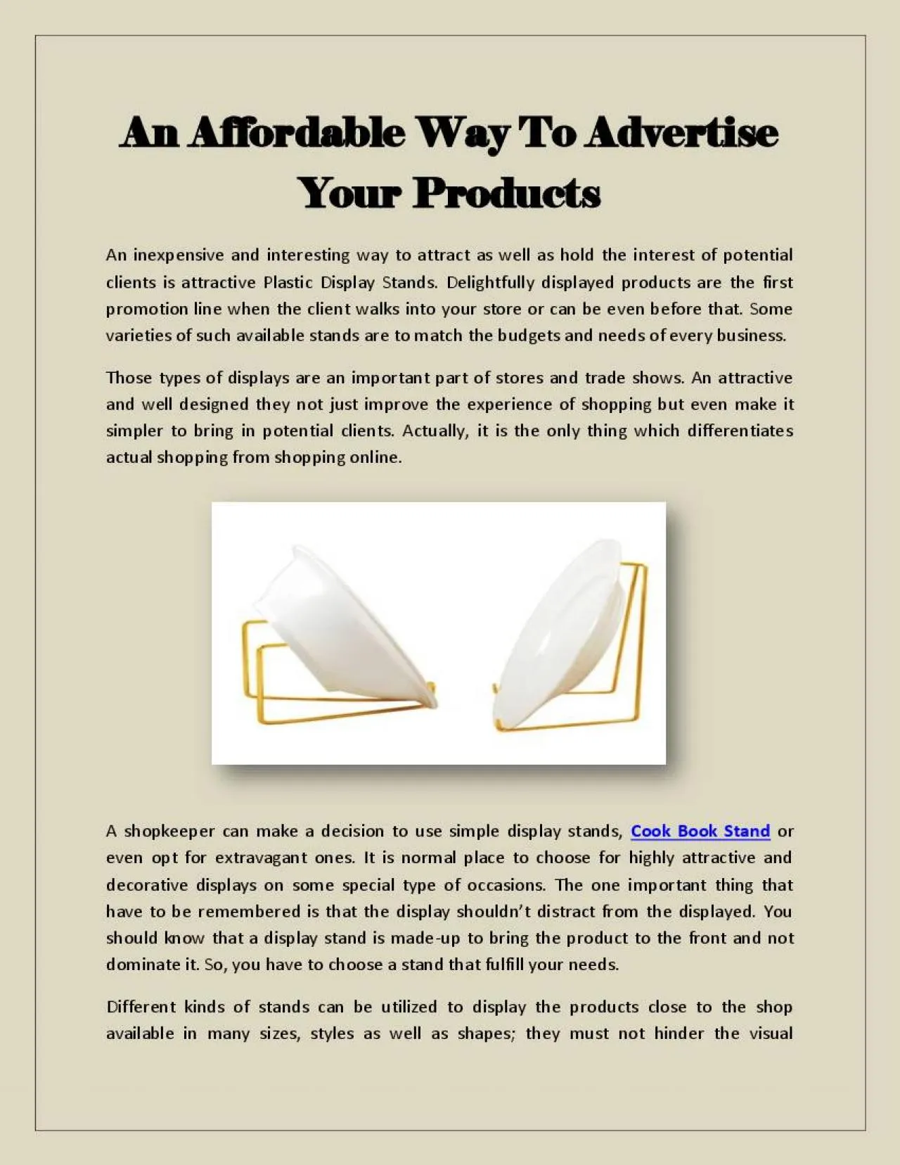 PDF-An Affordable Way To Advertise Your Products