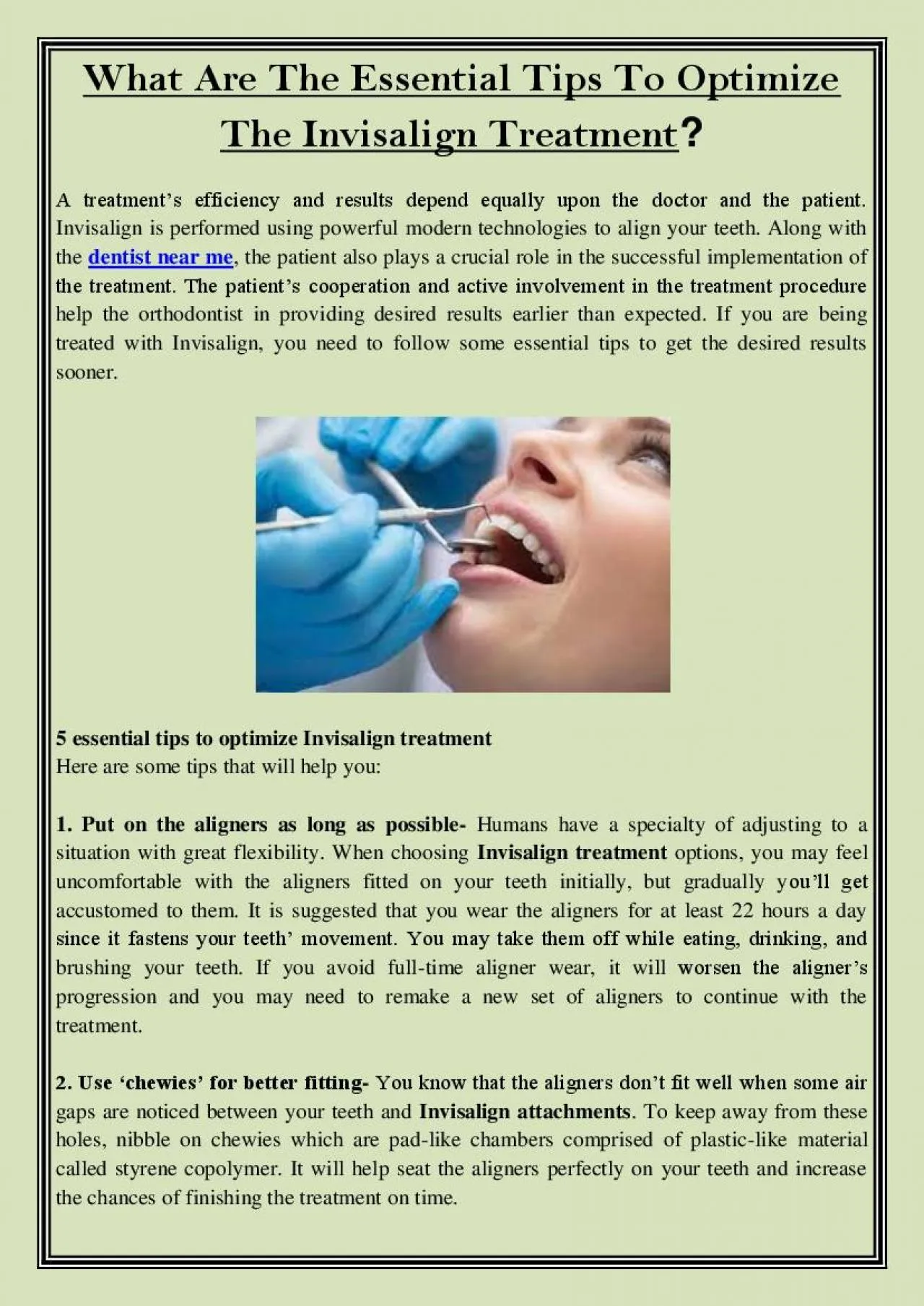 PDF-What Are The Essential Tips To Optimize The Invisalign Treatment?