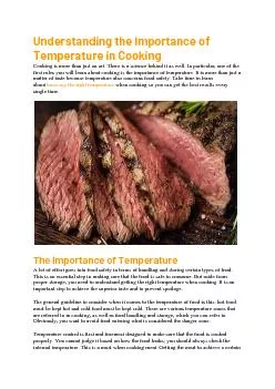 Understanding the Importance of Temperature in Cooking