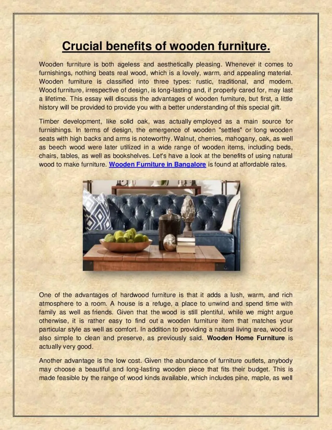 PDF-Crucial benefits of wooden furniture.