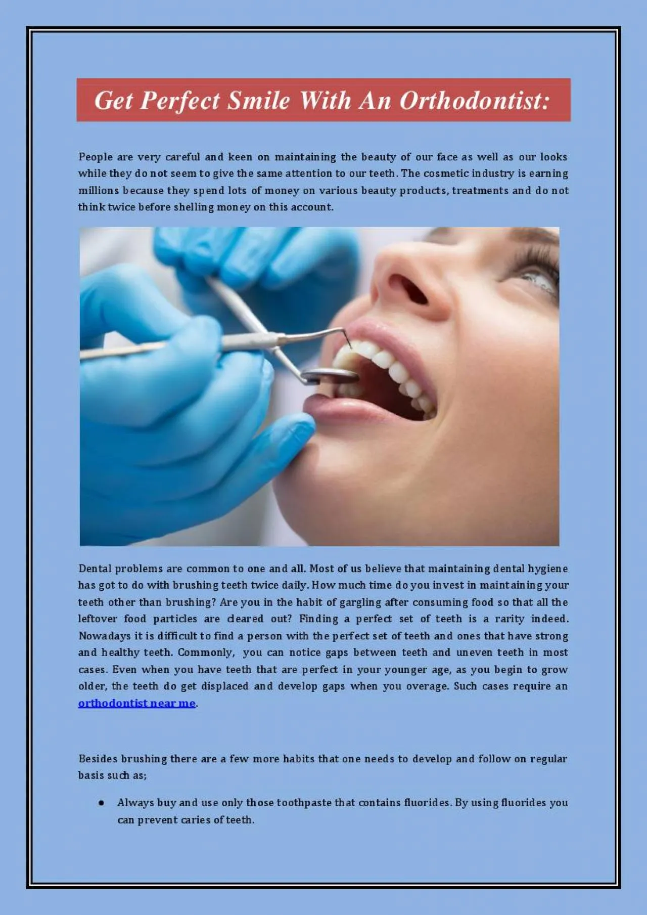 PDF-Get Perfect Smile With An Orthodontist