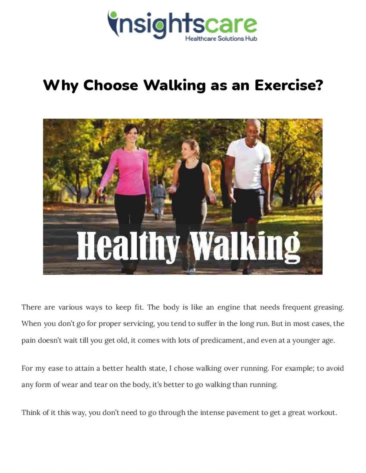 PDF-Why Choose Walking as an Exercise?