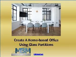 Office Partitions Dubai, UAE | Create A Home-based Office Using Glass Partitions