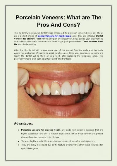 Porcelain Veneers What are The Pros And Cons