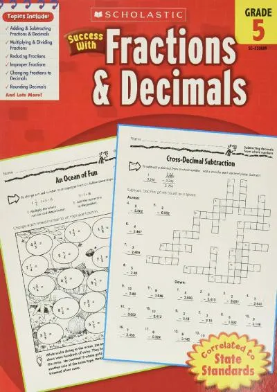 [READ] -  Scholastic Success with Fractions & Decimals, Grade 5 (Success With Math)