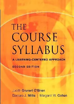 [DOWNLOAD] -  The Course Syllabus: A Learning-Centered Approach