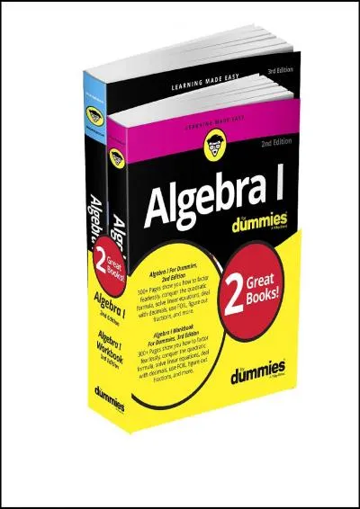 [EPUB] -  Algebra I For Dummies Book + Workbook Bundle (For Dummies (Math & Science))