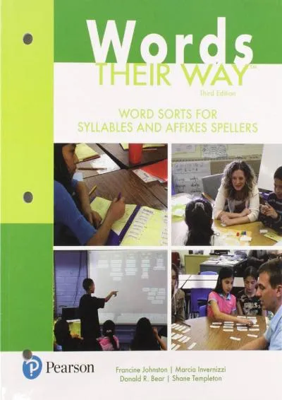 [EPUB] -  Words Their Way: Word Sorts for Syllables and Affixes Spellers (Words Their Way Series)