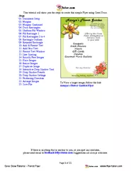 Page of 11Corel DrawTutorial Florist Flyer
