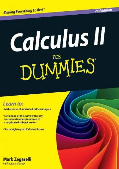 [DOWNLOAD] -  Calculus II For Dummies