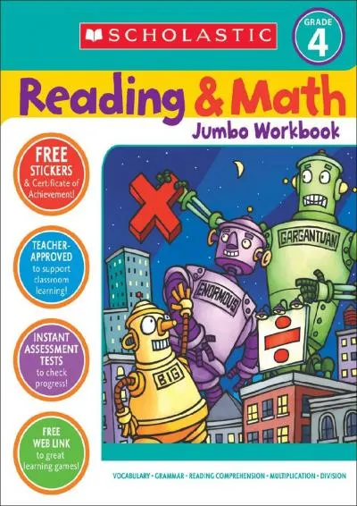 [EPUB] -  Reading & Math Jumbo Workbook: Grade 4