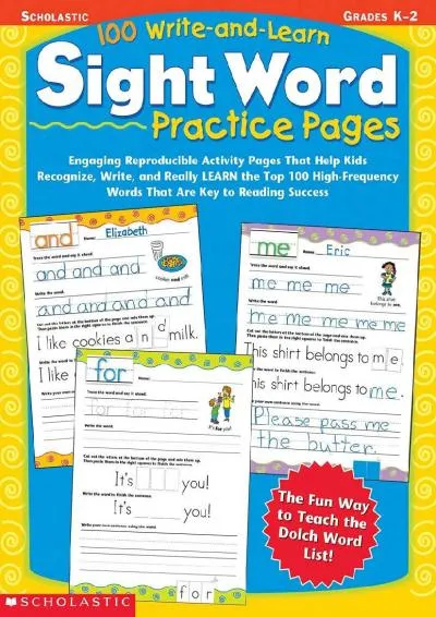 [EPUB] -  100 Write-and-Learn Sight Word Practice Pages: Engaging Reproducible Activity