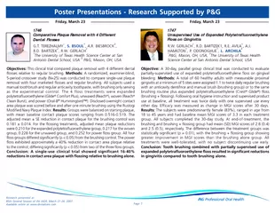 Poster presentations research supported by p and g