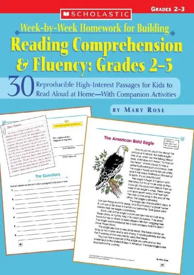 [EBOOK] -  Week-by-Week Homework for Building Reading Comprehension & Fluency: Grades 2�3: 30 Reproducible High-Interest Passages for...