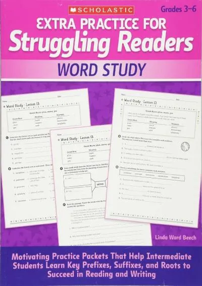 [EPUB] -  Extra Practice for Struggling Readers: Word Study: Motivating Practice Packets That Help Intermediate Students Learn Key P...