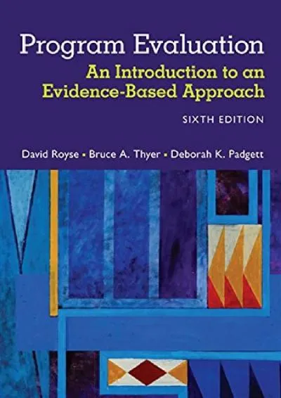 [EPUB] -  Program Evaluation: An Introduction to an Evidence-Based Approach