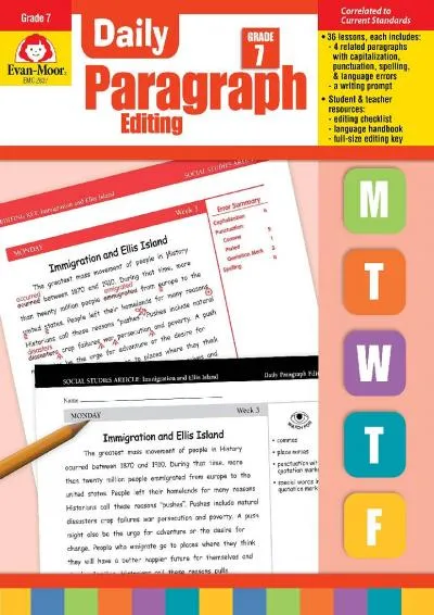 [EBOOK] -  Evan-Moor Daily Paragraph Editing, Grade 7