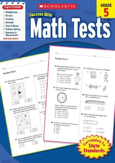 [EBOOK] -  Scholastic Success with Math Tests, Grade 5