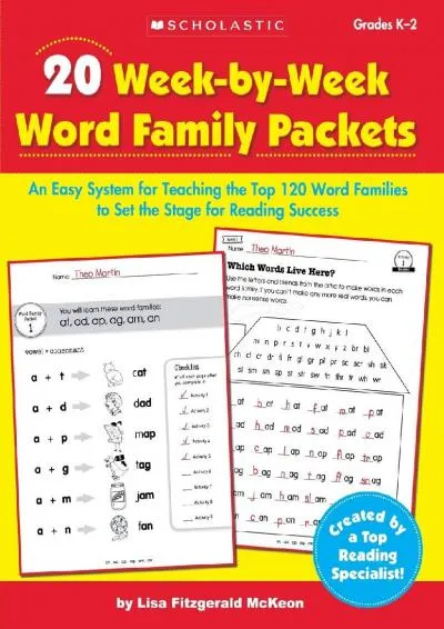 [DOWNLOAD] -  20 Week-by-Week Word Family Packets: An Easy System for Teaching the Top 120 Word Families to Set the Stage for Reading Su...