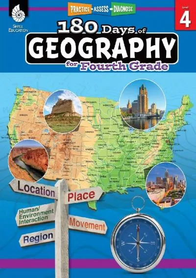 [DOWNLOAD] -  180 Days of Social Studies: Grade 4 - Daily Geography Workbook for Classroom