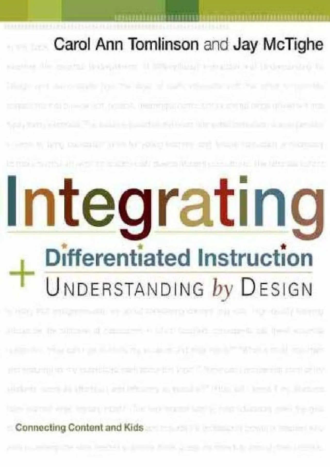 PDF-[EPUB] - Integrating Differentiated Instruction & Understanding by Design: Connecting