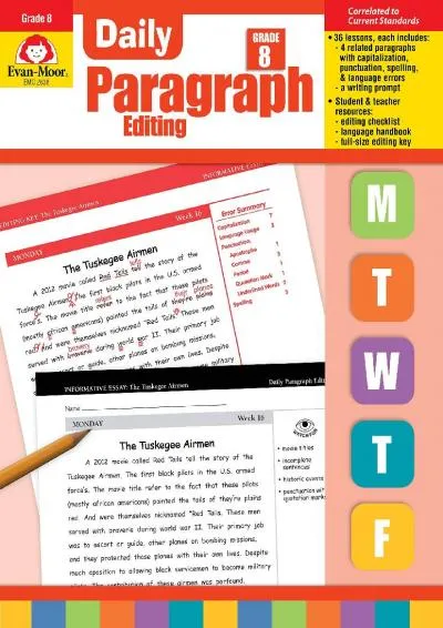 [DOWNLOAD] -  Evan-Moor Daily Paragraph Editing, Grade 8