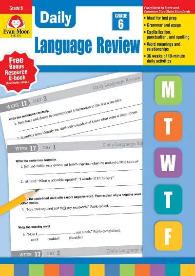 [EBOOK] -  Daily Language Review, Grade 6