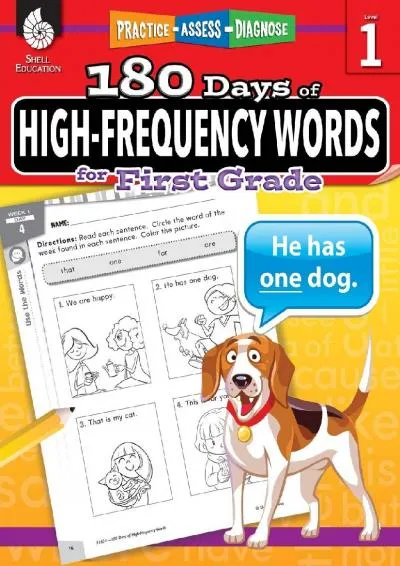 [DOWNLOAD] -  180 Days of High-Frequency Words for First Grade - Learn to Read First Grade Workbook - Improves Sight Words Recognition a...