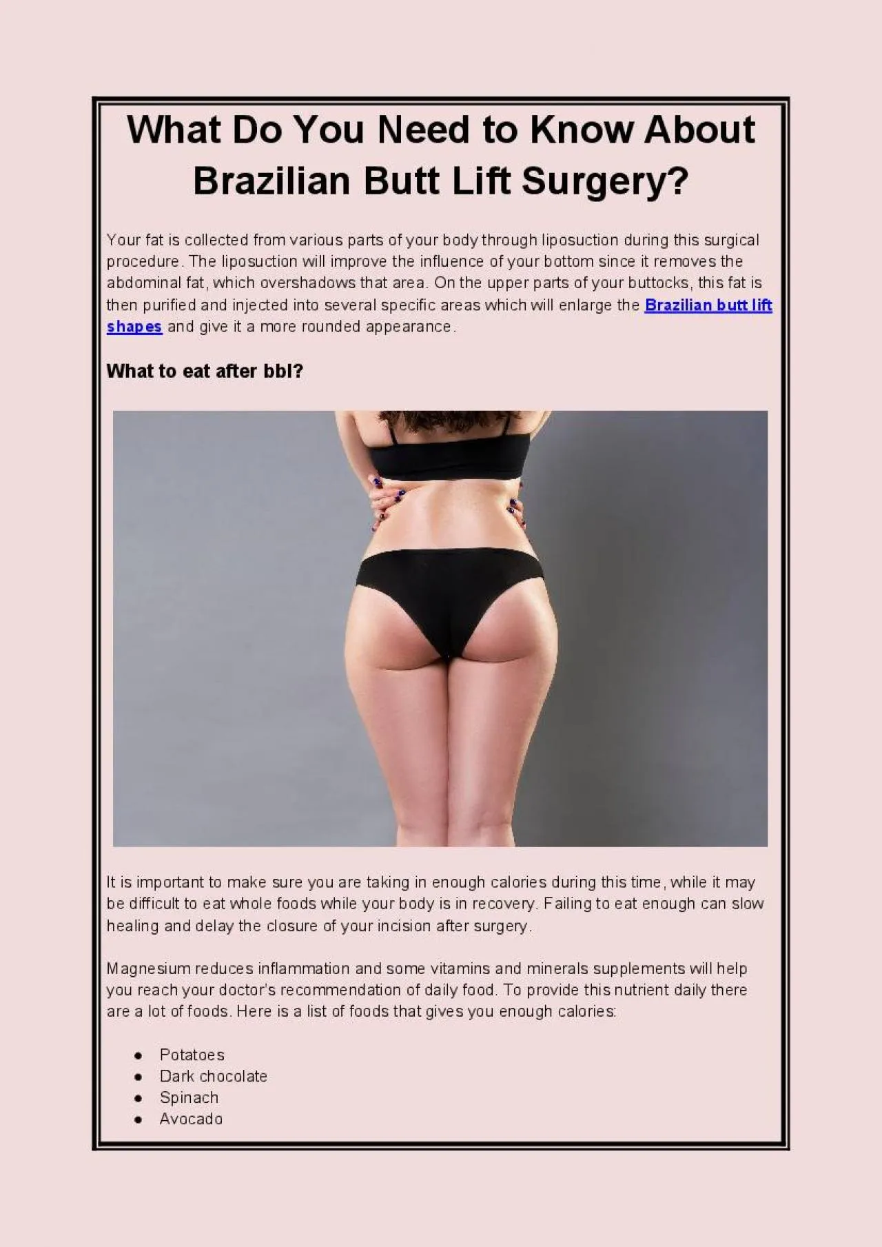 PDF-What Do You Need to Know About Brazilian Butt Lift Surgery