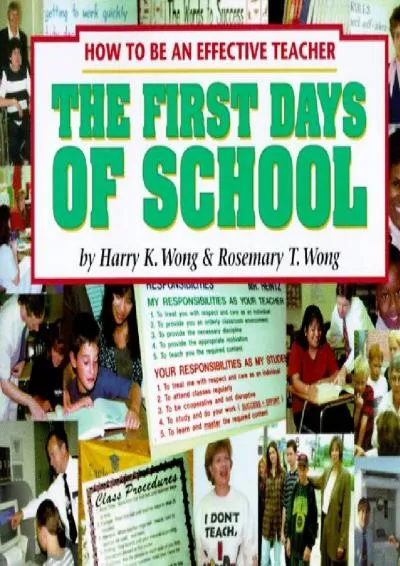 [EPUB] -  The First Days of School: How to Be an Effective Teacher