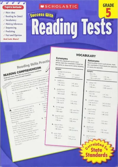 [READ] -  Scholastic Success With Reading Tests, Grade 5 (Scholastic Success with Workbooks: Tests Reading)