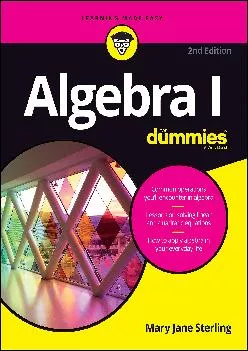 [DOWNLOAD] -  Algebra I For Dummies (For Dummies (Lifestyle))