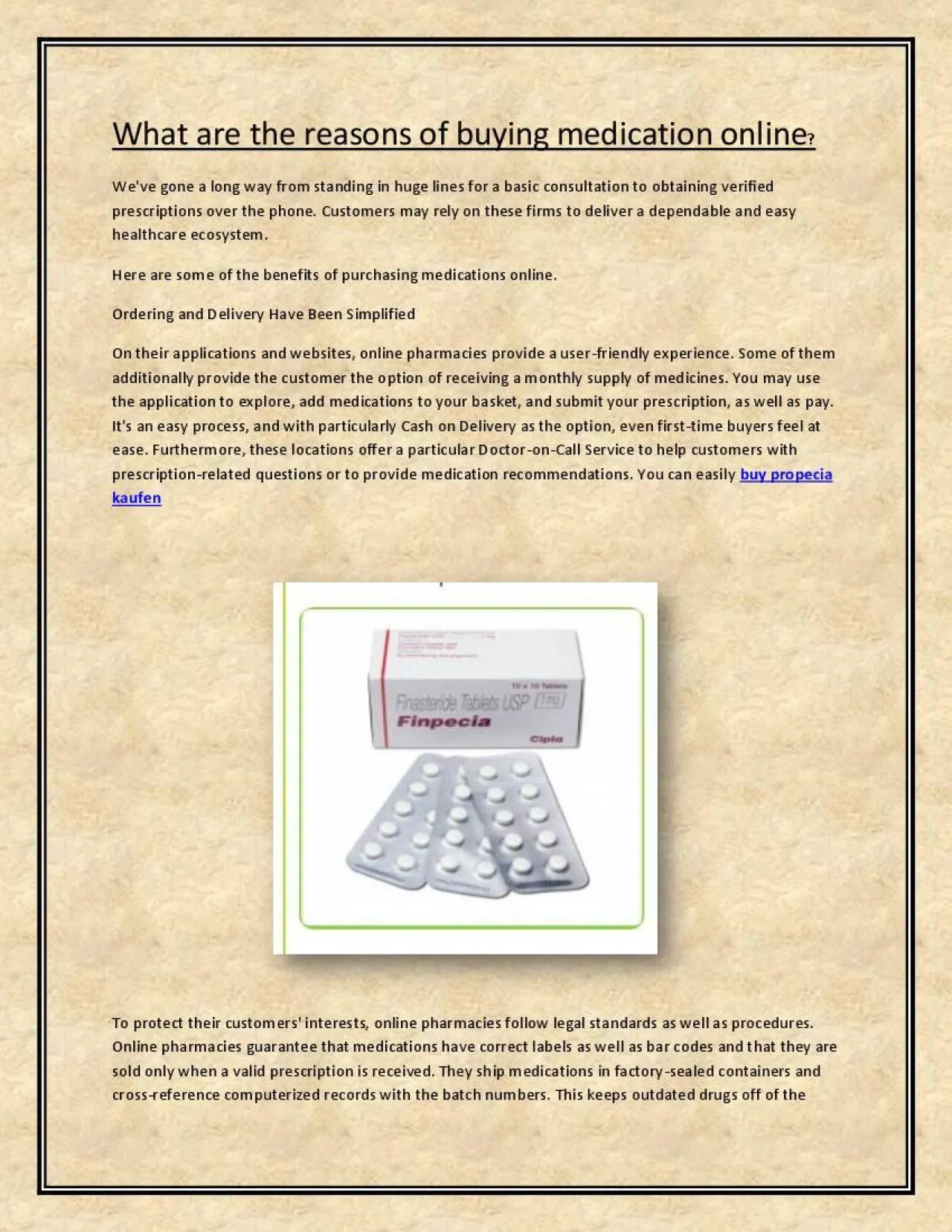 PDF-What are the reasons of buying medication online?